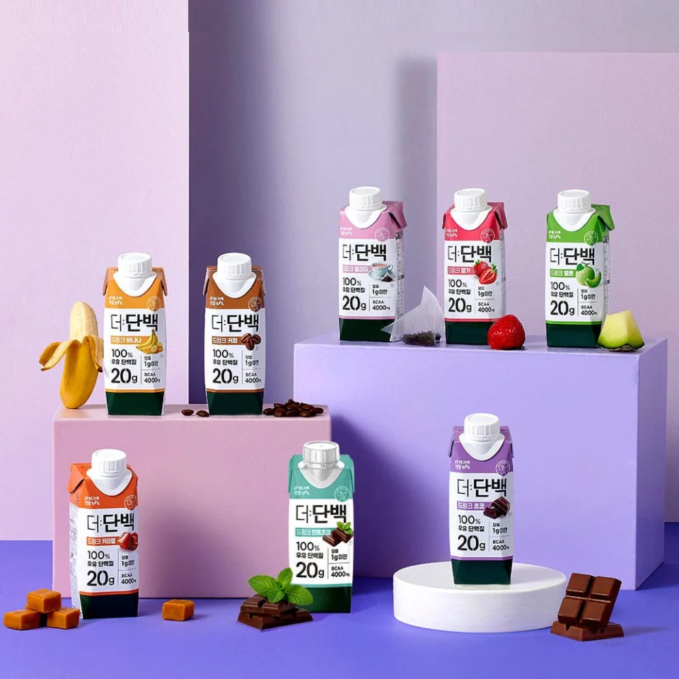 빙그레 더단백 250ml 6종 혼합 18개+초코 3팩 단백질 음료