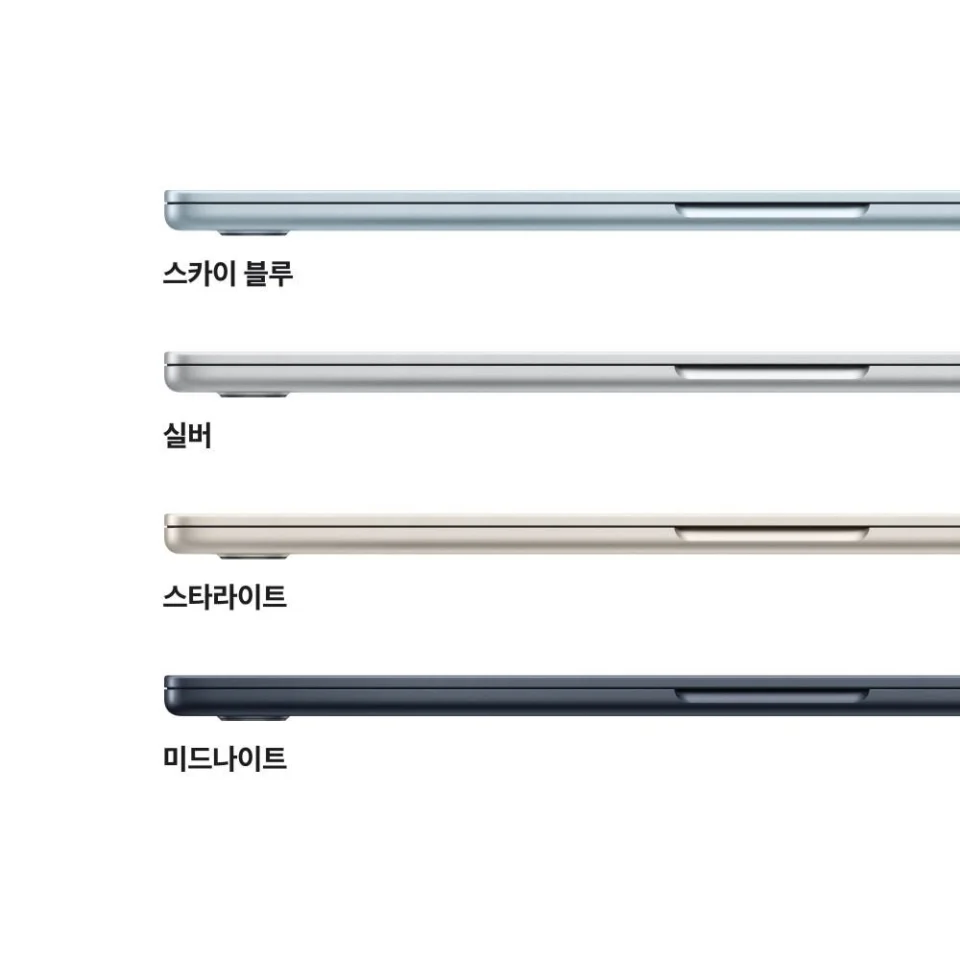 애플 맥북에어 15 M5 CPU 10코어 GPU 10코어 16GB, 512GB, 미드나이트