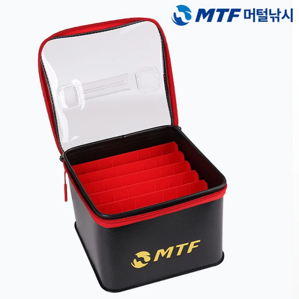 MTF 시그니처 스탠딩 에기 보관함 케이스 태클박스 22x22x15, 블랙 48구