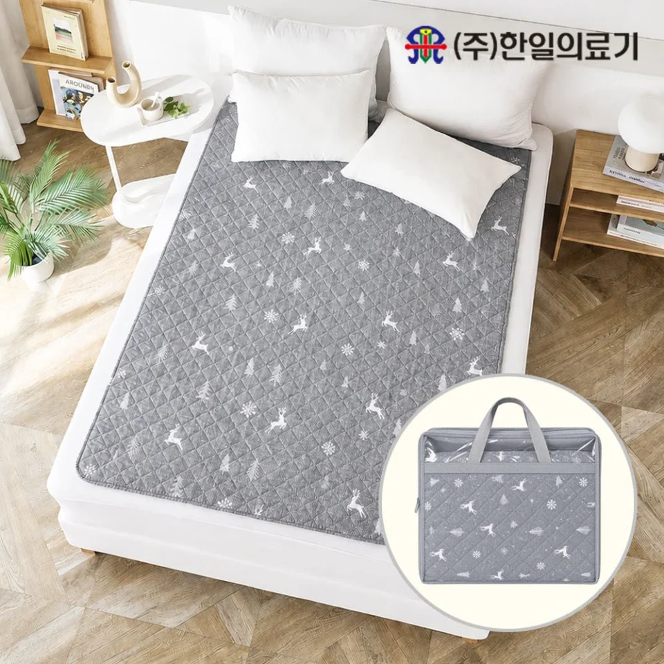한일의료기 전기요 탄소매트 카본 전기매트 1인용 싱글 두툼한 국산